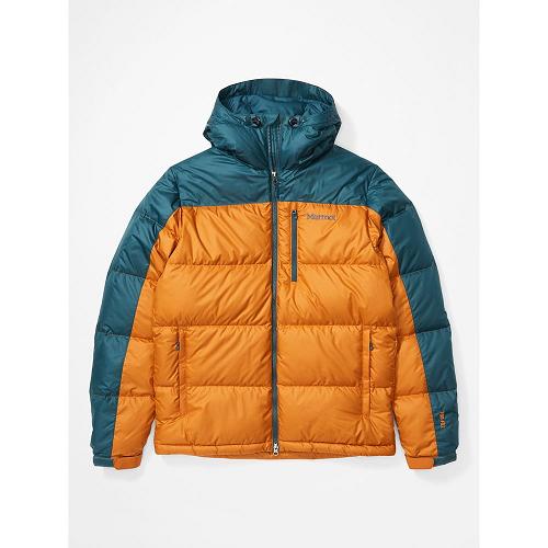 Marmot Guides Down Jacket For Mens Yellow Blue OAD526978